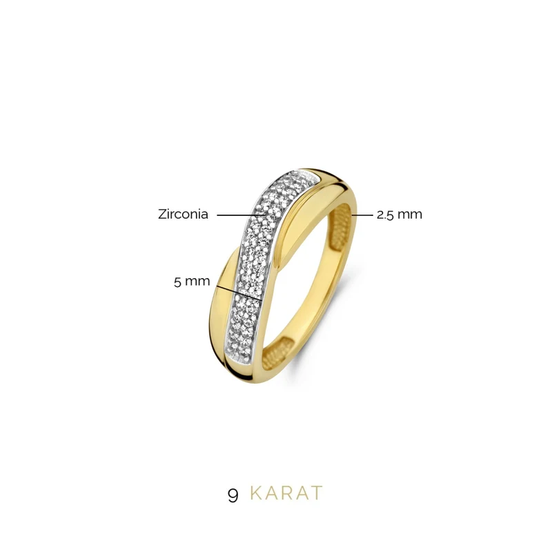 Beloro Jewels Monte Napoleone Stella 9 Karaat Ring BO330020-56