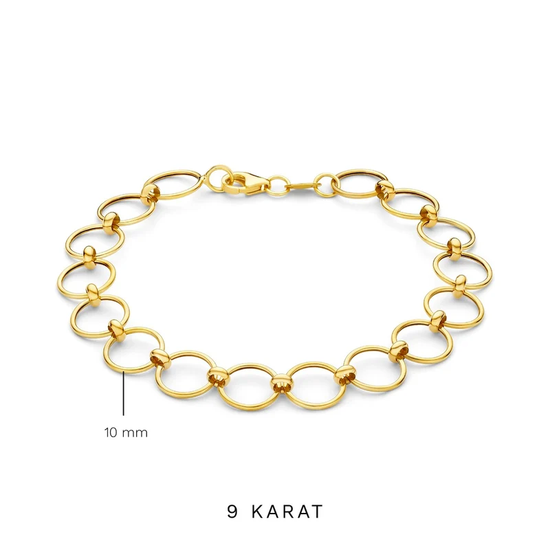 Beloro Jewels Della Spiga Alda 9 Karaat Armband BO320039