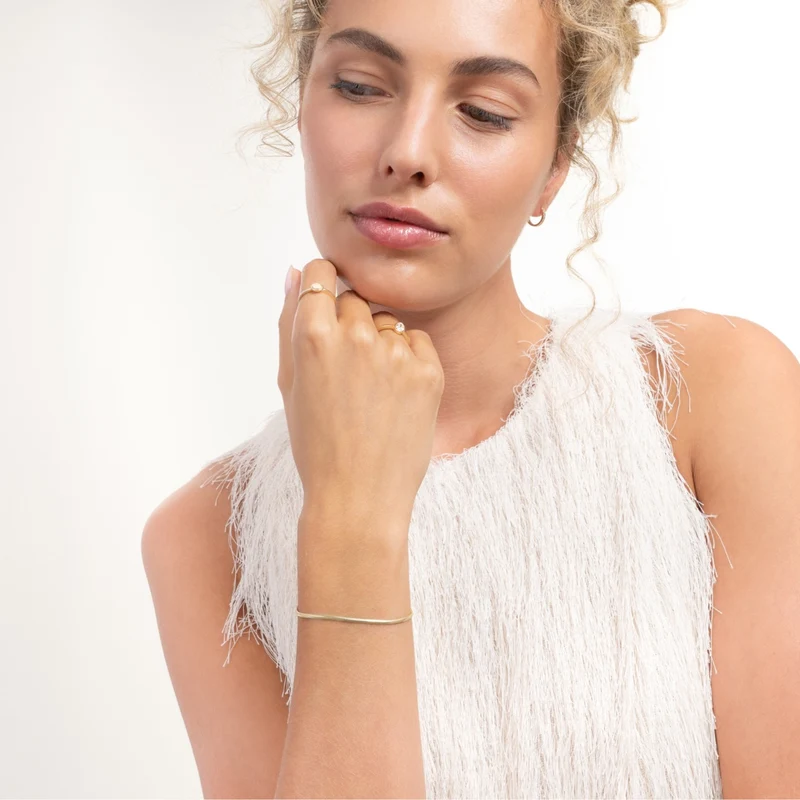 Isabel Bernard Aidee Leontine 14 Karaat Gouden Snake Armband IB320155