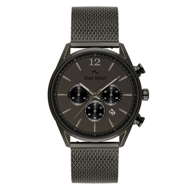 Mats Meier Grand Cornier Chrono Gunmetal Horloge MM00125