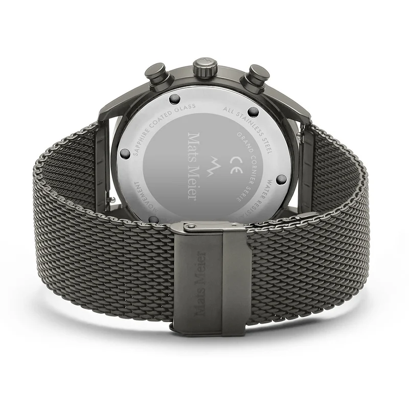 Mats Meier Grand Cornier Chrono Gunmetal Horloge MM00125