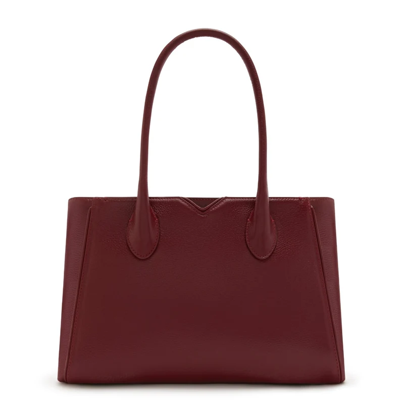 Isabel Bernard Honoré Cloe Midi Bordeaux Kalfsleren Handtas IB25082-052