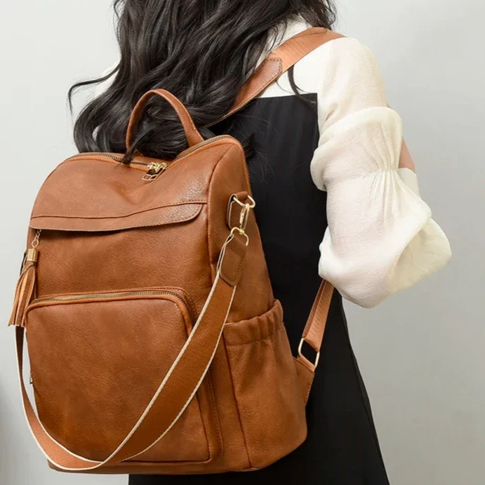 Mochila clásica de piel vegana
