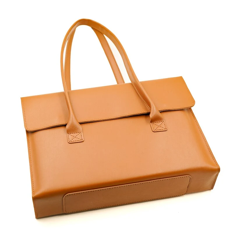Bolso para portátil de cuero vegano VINTAGE