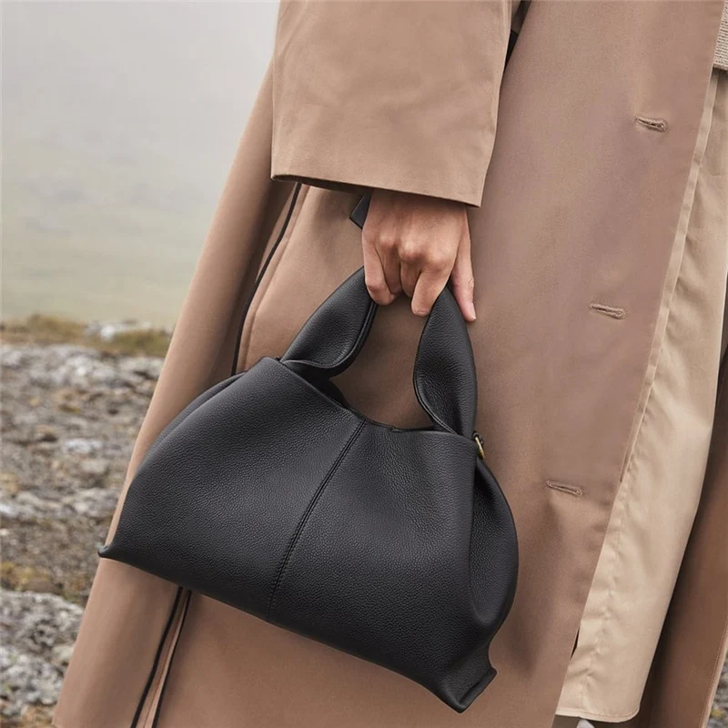 VINTAGE Bolso grande de cuero vegano / Bandolera