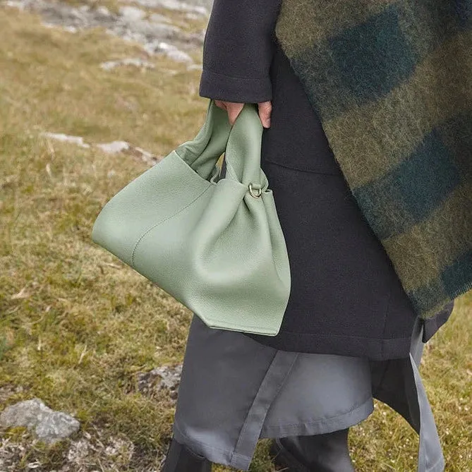VINTAGE Bolso grande de cuero vegano / Bandolera