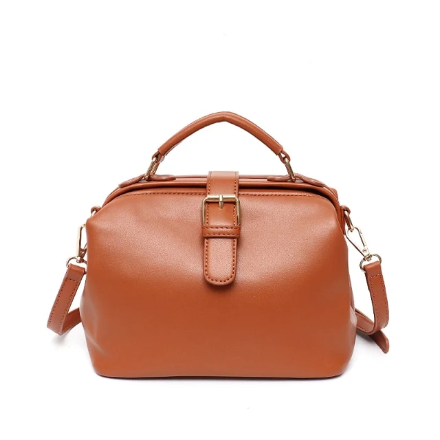 Bolso de hombro vegano estilo doctor CEZIRA con asa
