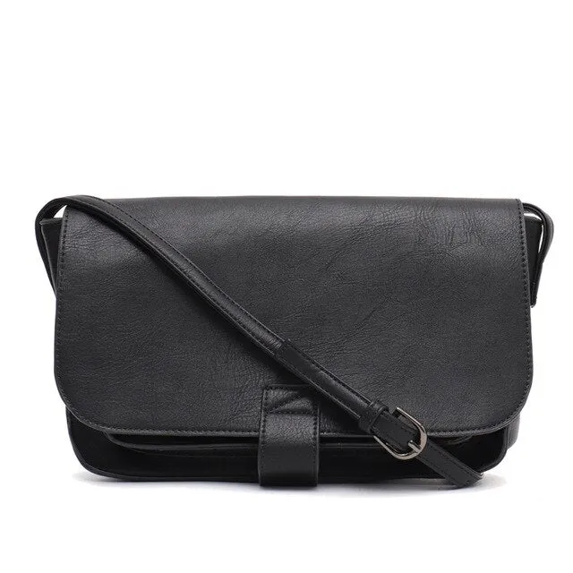 CEZIRA Bolso bandolera de cuero vegano de estilo vintage