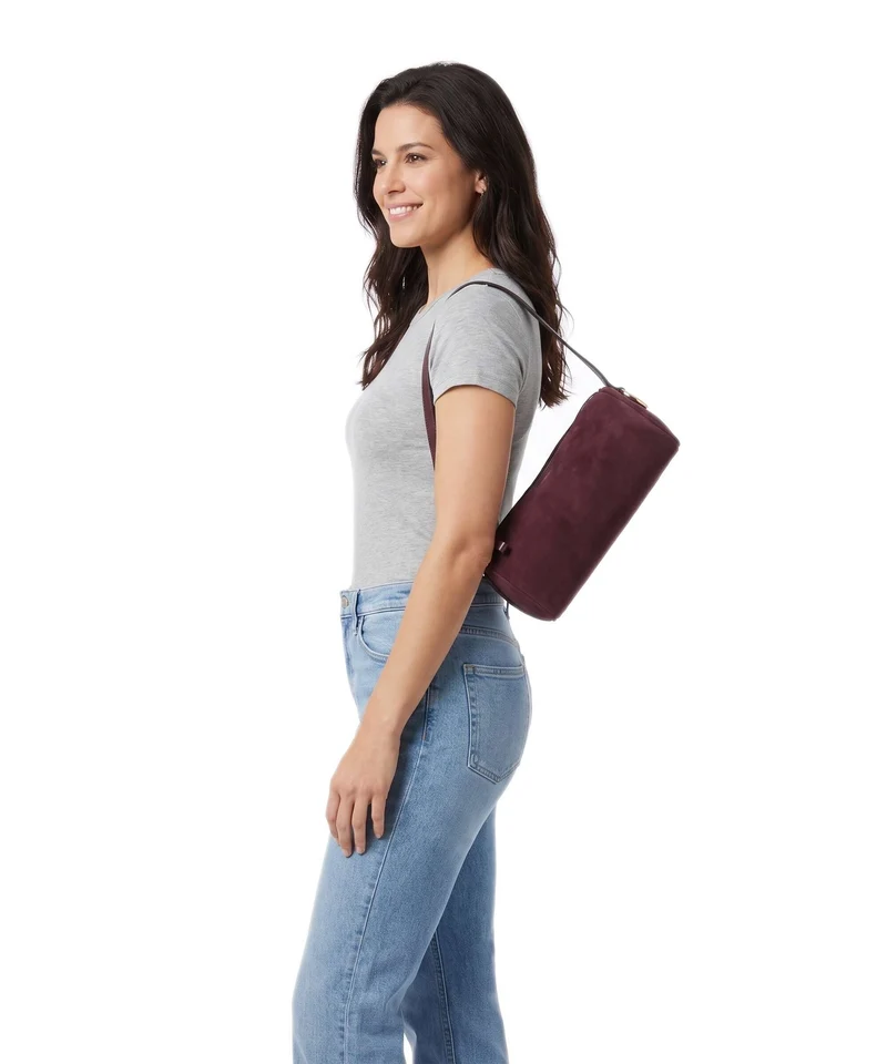 Lauren Ralph Lauren Blaike Small Bolso de hombro dark garnet