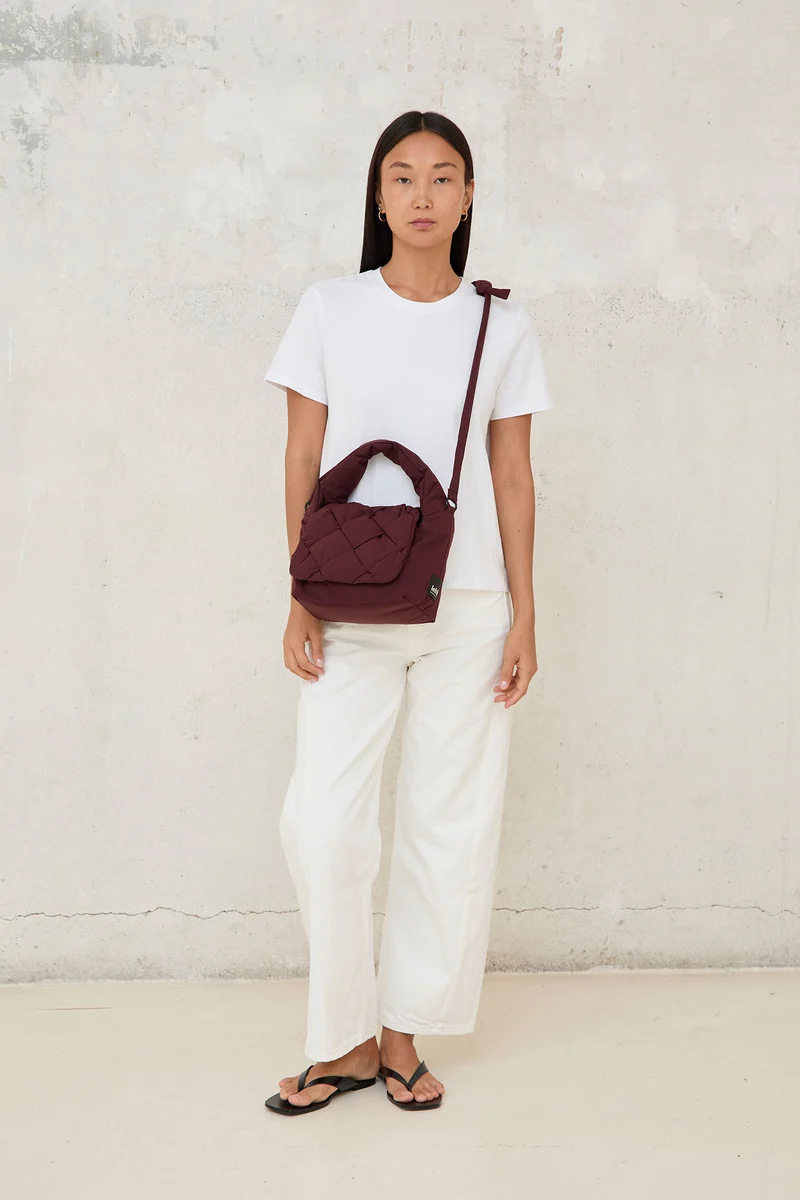 Ani Mini Bag Braided Burgundy