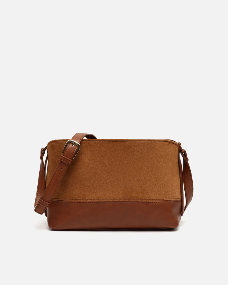 Rich bolso bandolera pequeño efecto ante