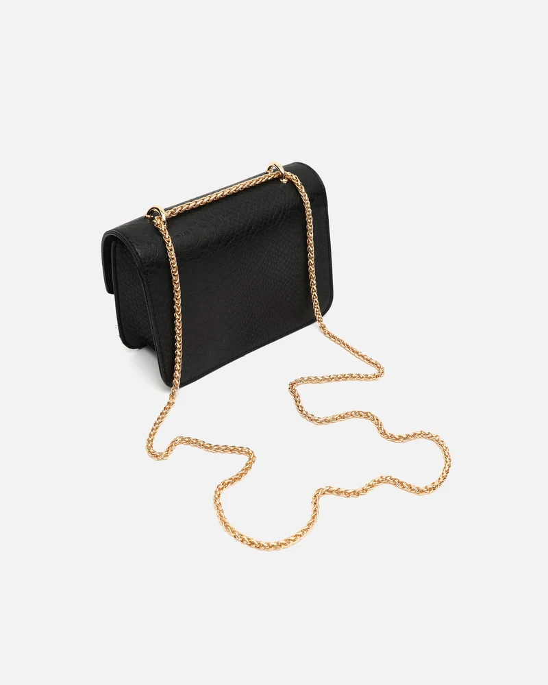 Viela bolso de fiesta pequeño con solapa y estampado animal print