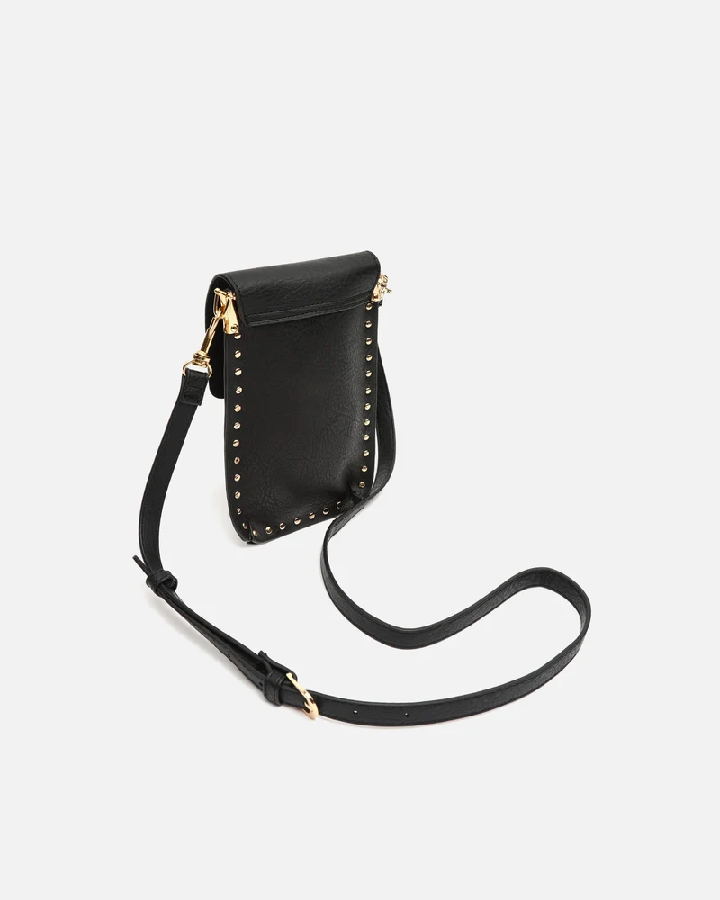 Nairix bolso bandolera mini para móvil con detalles metálicos