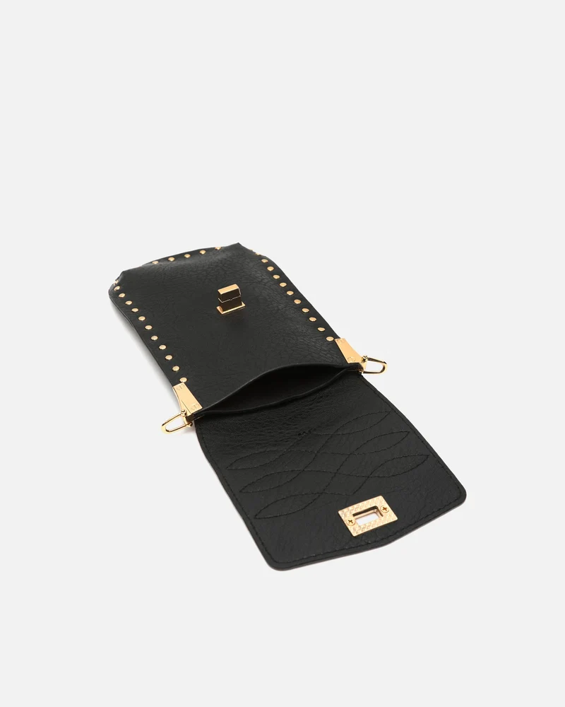 Nairix bolso bandolera mini para móvil con detalles metálicos