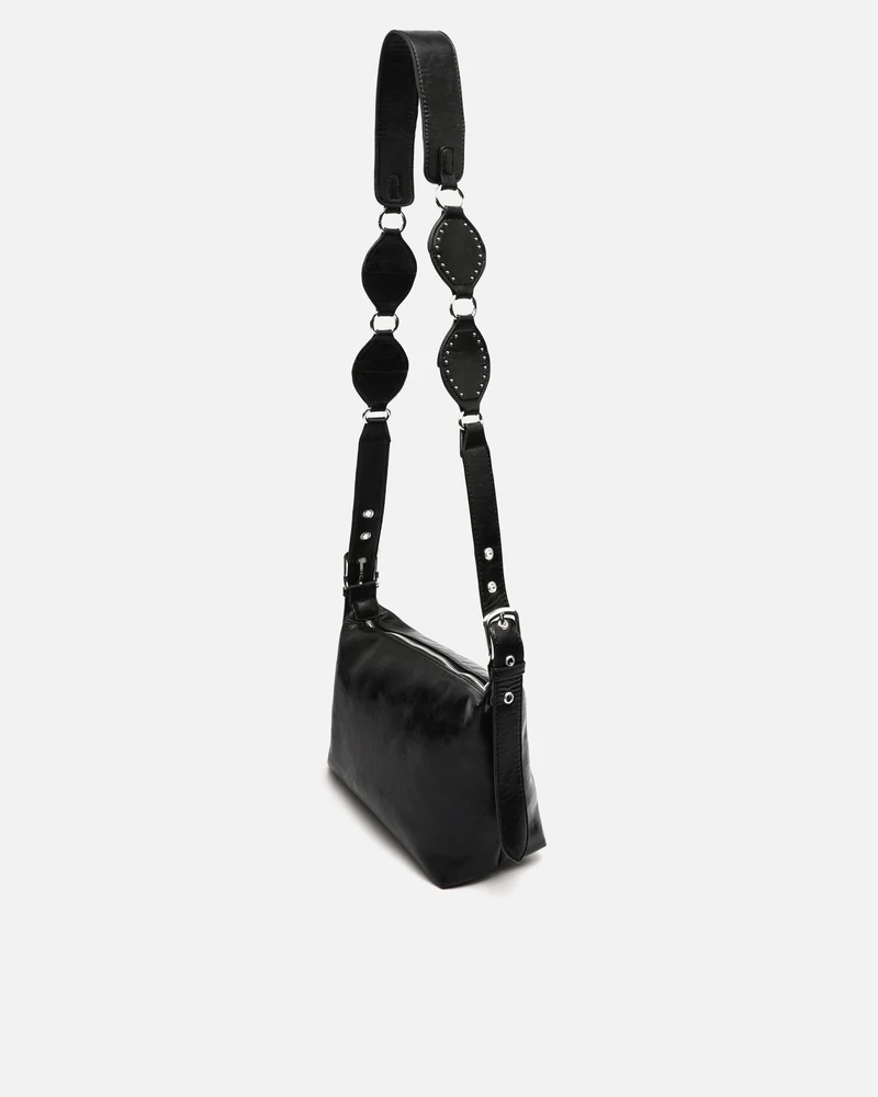 Gosti bolso bandolera pequeño con detalles metálicos