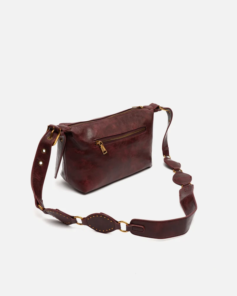Gosti bolso bandolera pequeño con detalles metálicos