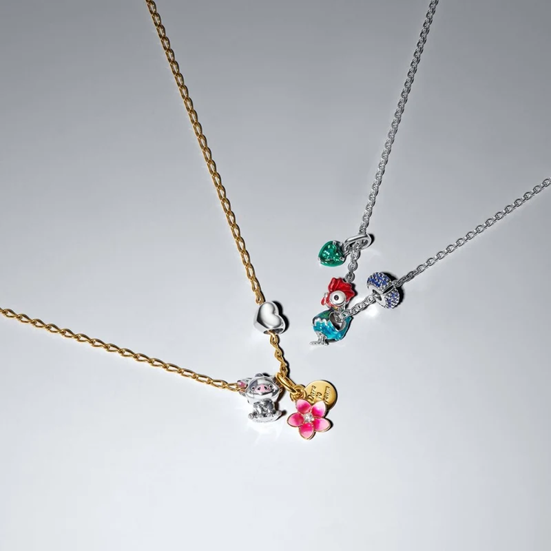 Pandora Disney Verguld Disney Moana Flower Hangende Bedel 763845C01