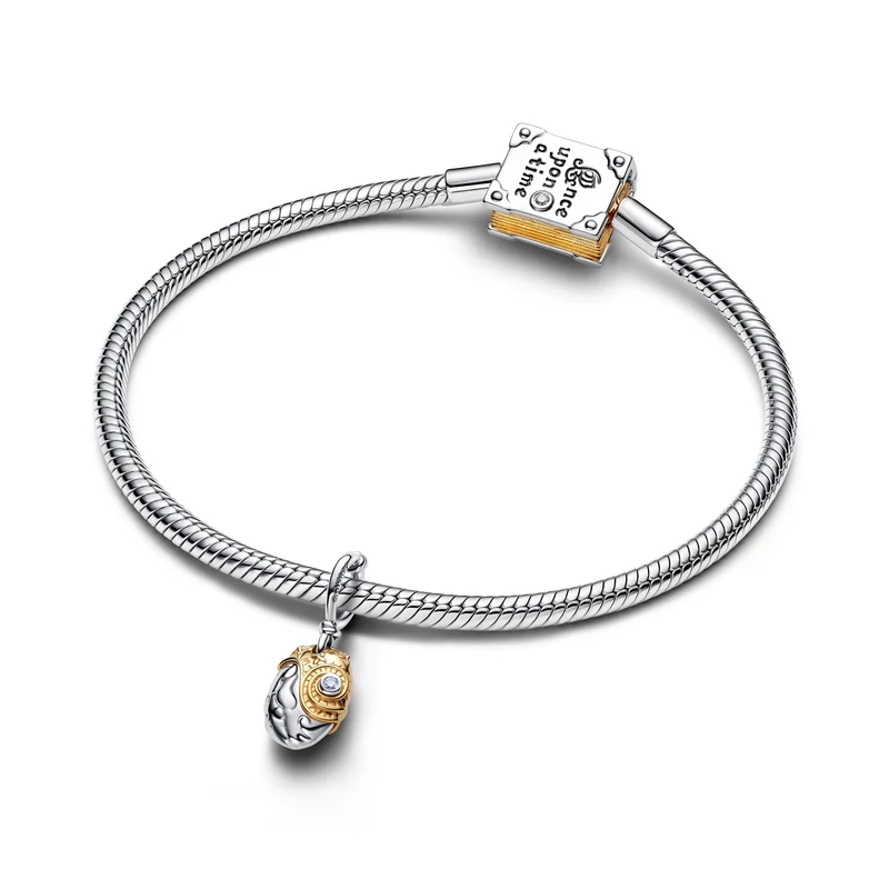 Pandora Disney Verguld 0.012 ct TW Lab-Grown Diamond Disney Prinsessen Moana Hart of Te Fiti Hangende Bedel 764385C01