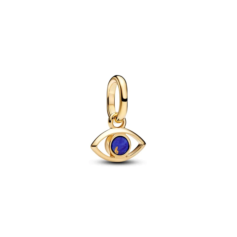 Pandora ME Verguld Blue Evil Eye Mini Hangende Bedel 764609C01