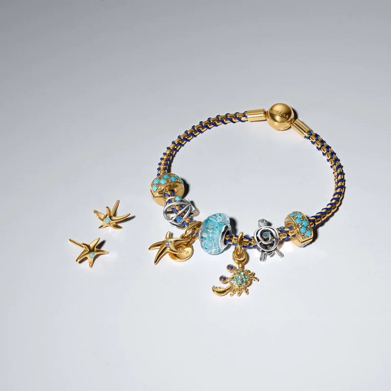 Pandora Moments Verguld Krab Hangende Bedel 764684C01