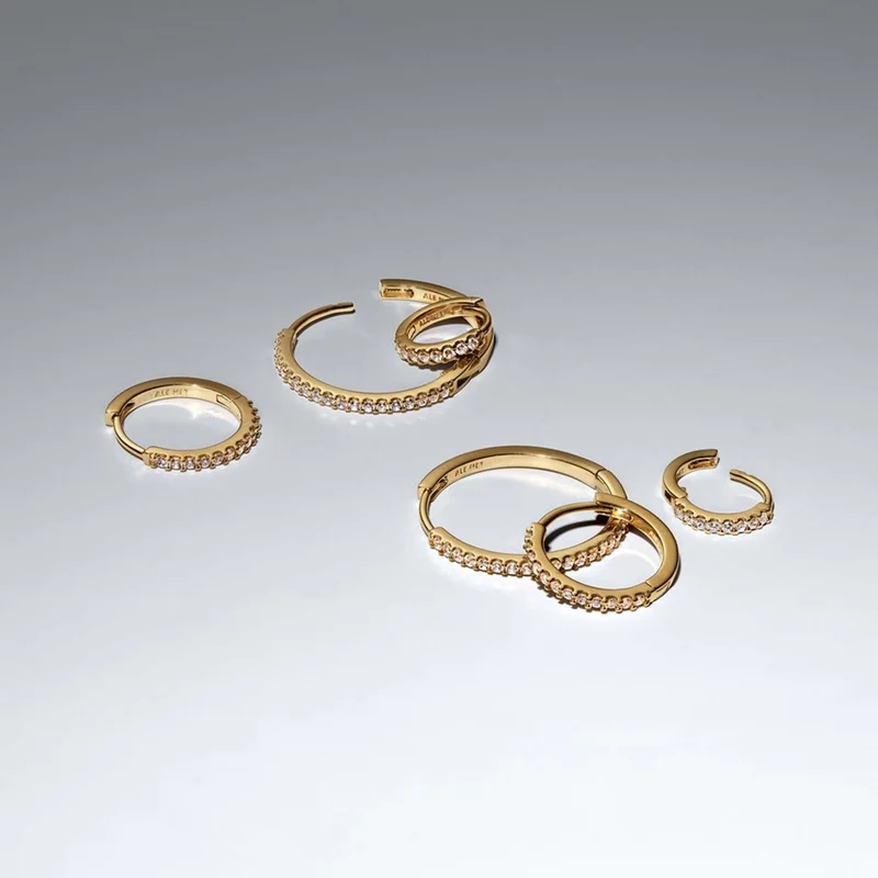Pandora Timeless Verguld Sprankelende Mini Hoop Oorbellen 264649C01