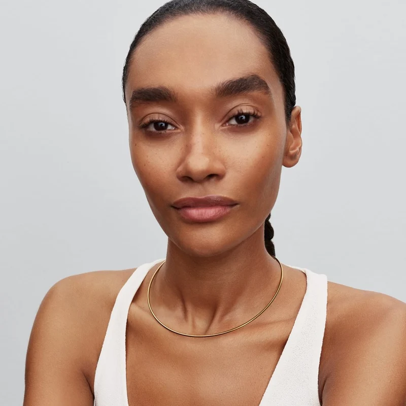 Pandora Moments Verguld Tubular Choker Ketting 364705C00-M