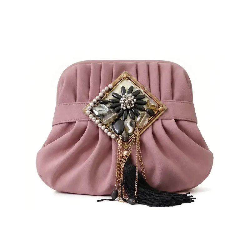 Bolso Gala Joya Rosa y Negro