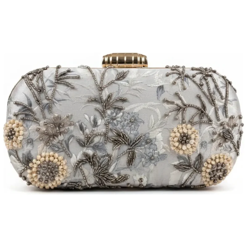 Bolso Ovalado Lennox Vertas Verde Gris