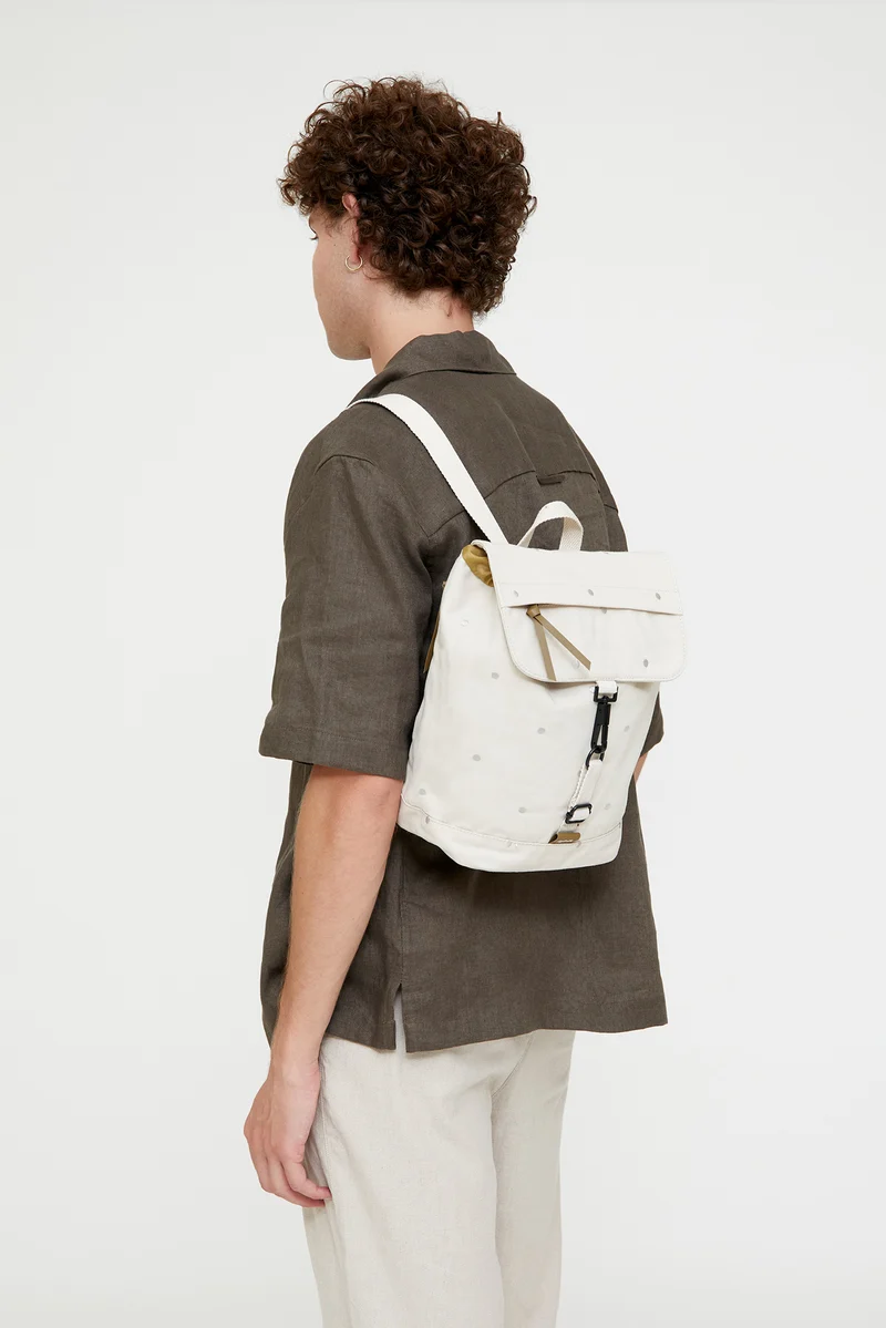 Kaut Mini Backpack Ecru Dots
