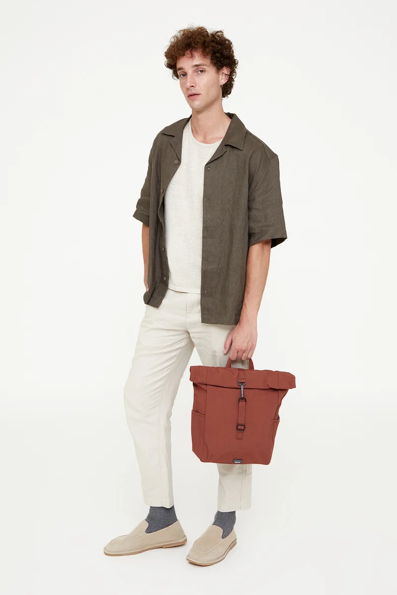 Roll Mini Backpack Bronze