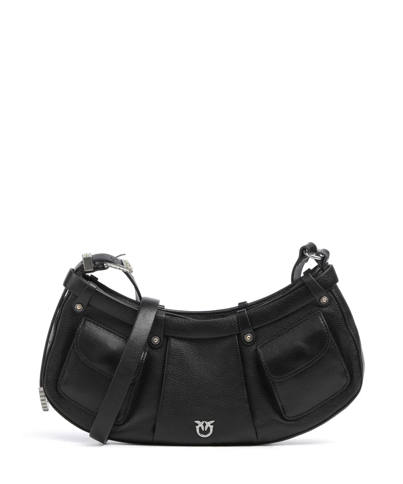 Pinko Pocket Mini Bolso de hombro nero limousine/mix gold