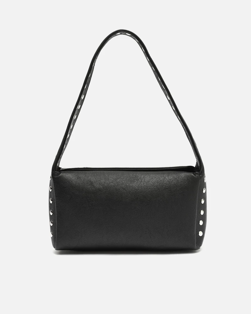 Korea bolso de hombro pequeño con detalles metálicos