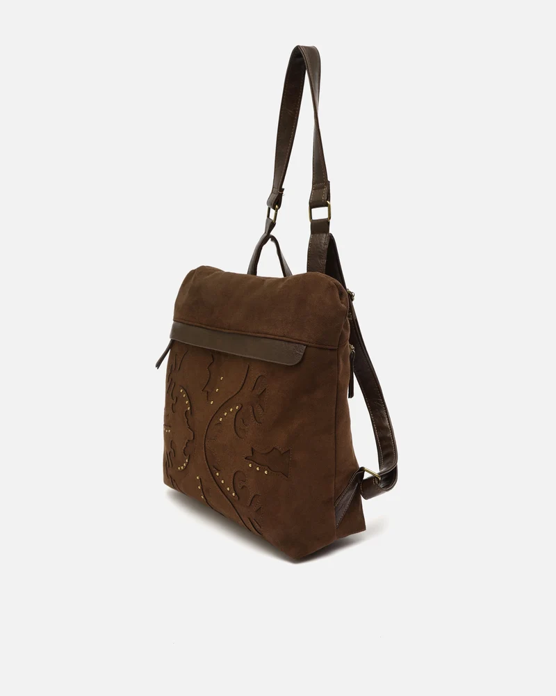 Doblipi mochila antirrobo efecto ante con detalles metálicos
