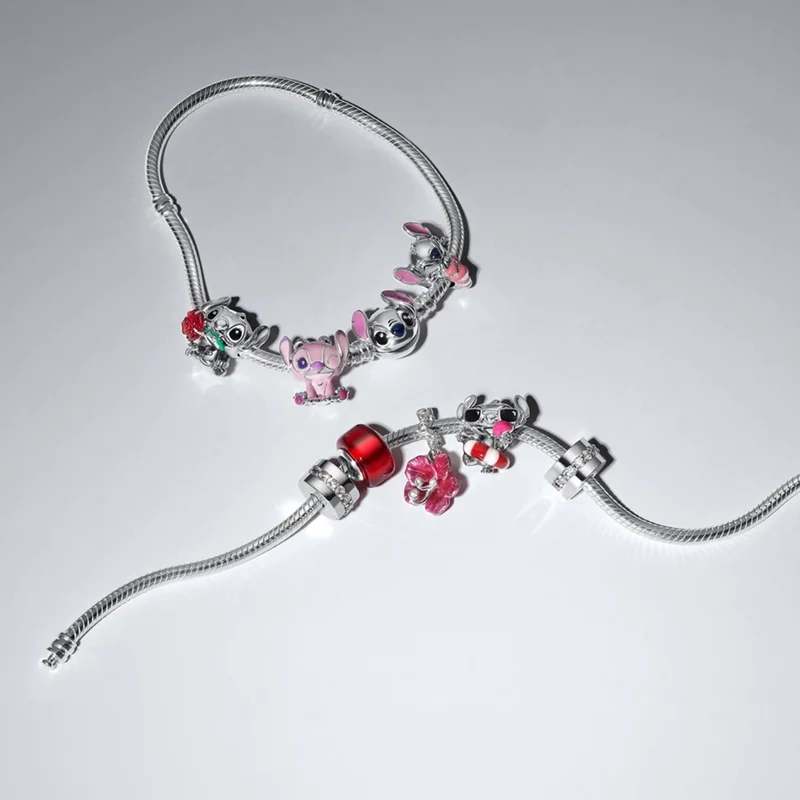 Pandora Moments Enamel Cubic Zirconia Hibiscus Hangende Bedel 794698C01