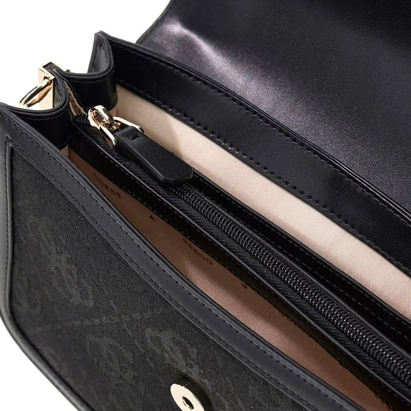 Guess Audrey Black Logo Crossbody Tas HWJG97-55210-BLO