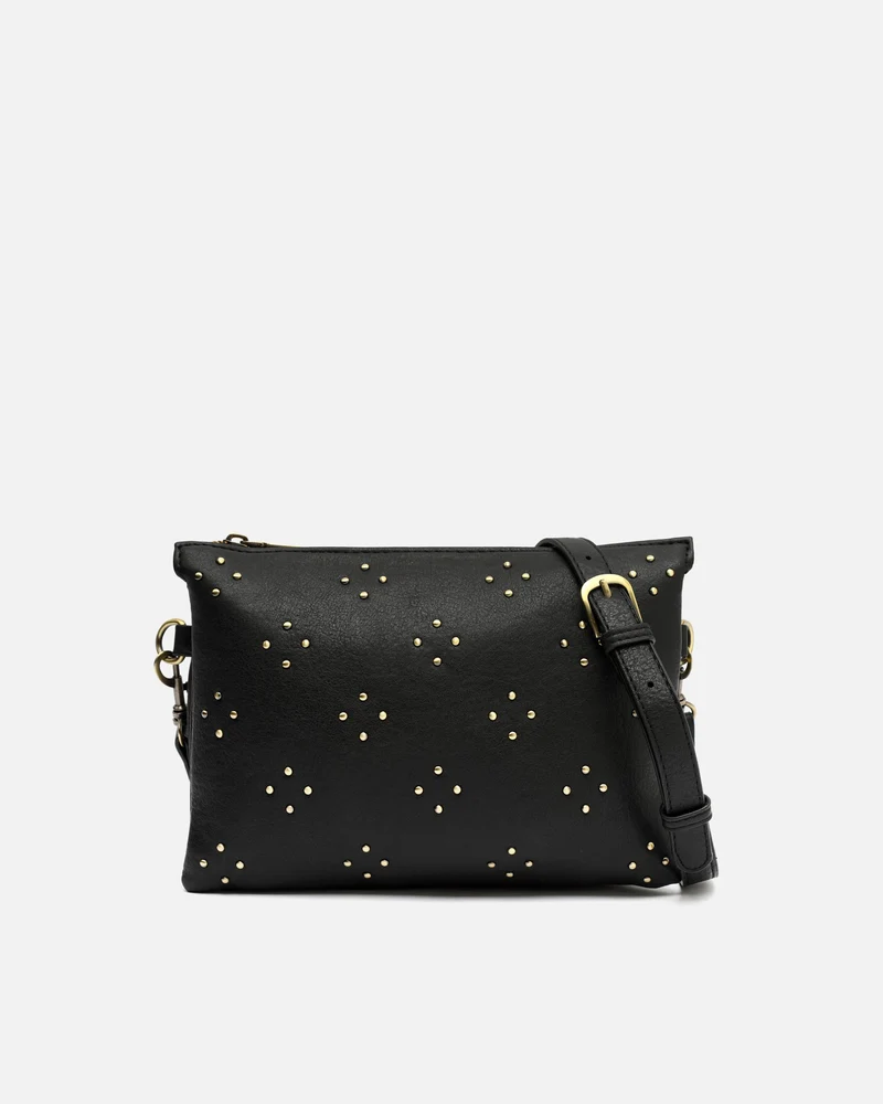 Florchito bolso bandolera pequeño con detalles metálicos