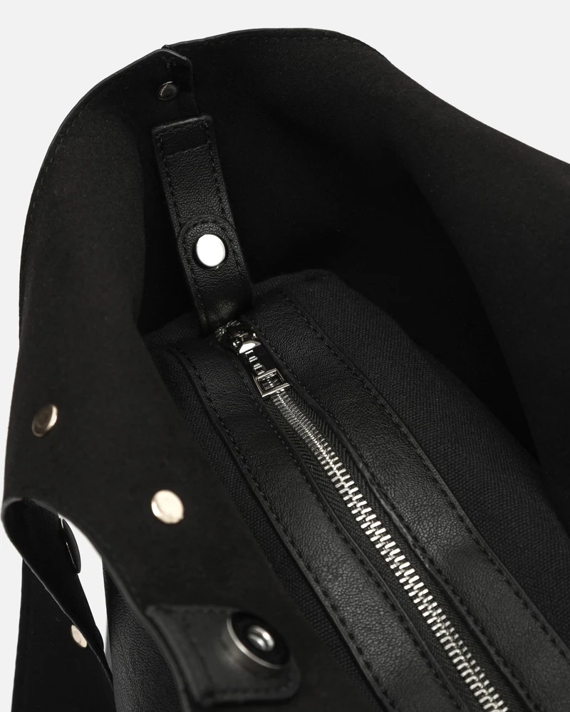 Nemi-1 bolso de hombro con neceser extraíble y detalles metálicos