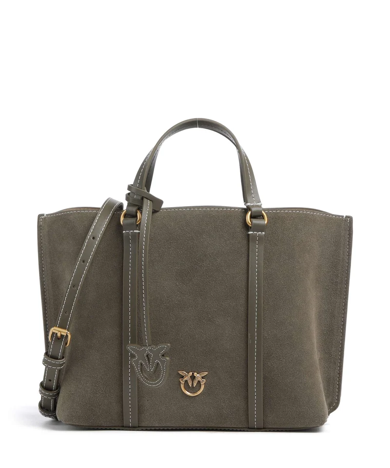Pinko Carrie Classic Bolso de mano verde/oliva scuro/antique gold