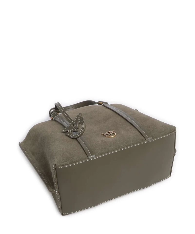 Pinko Carrie Classic Bolso de mano verde/oliva scuro/antique gold