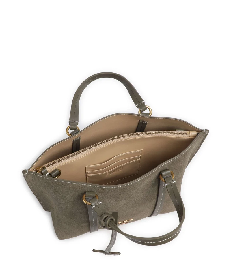 Pinko Carrie Classic Bolso de mano verde/oliva scuro/antique gold