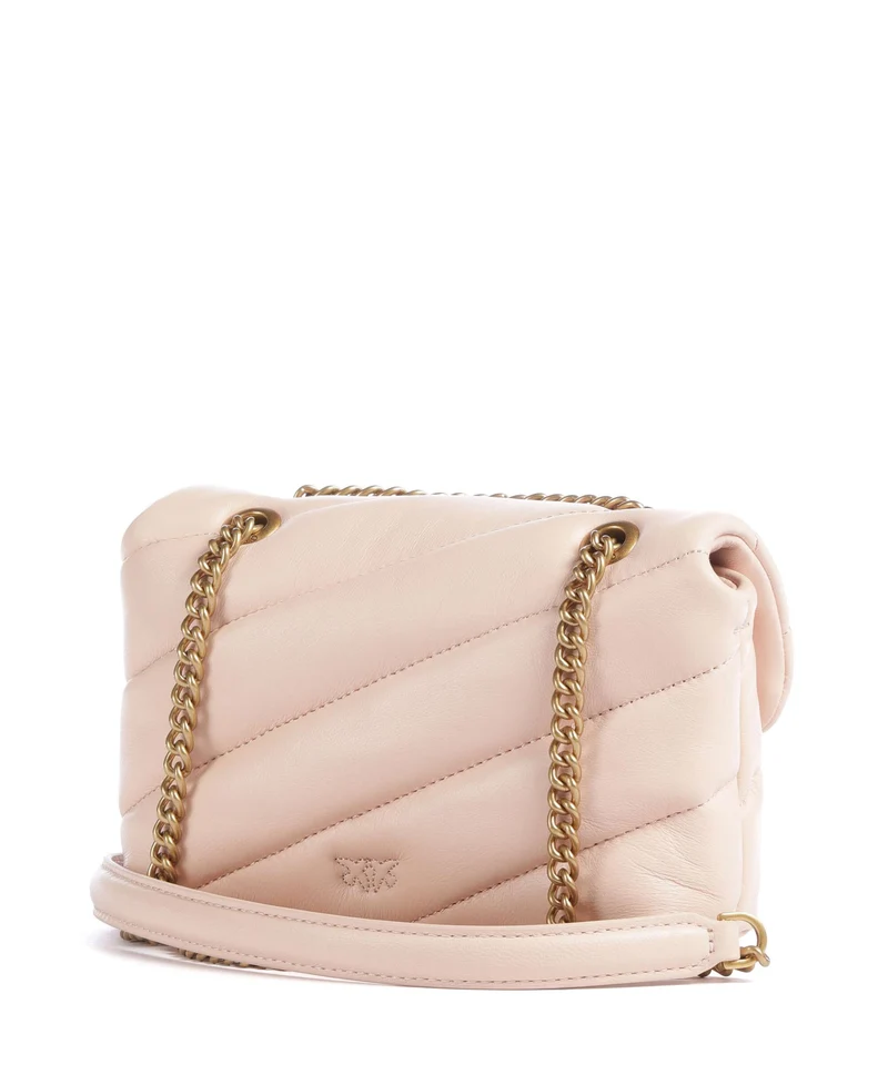 Pinko Love Puff Baby Bolso de hombro rosa cammeo/antique gold