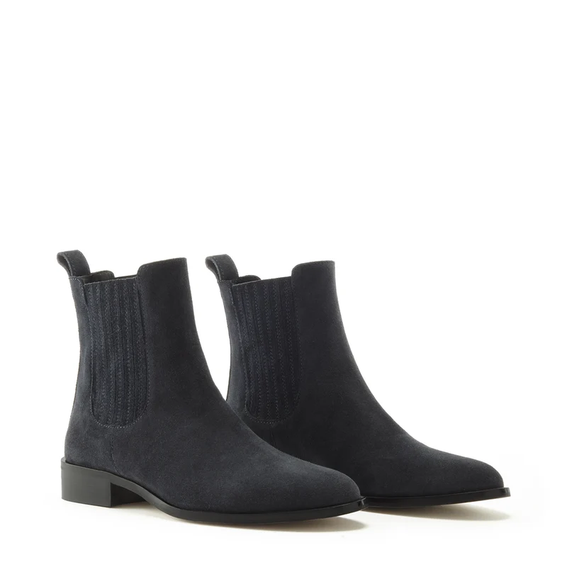 Isabel Bernard Vendôme Chey blauwe Suède chelsea boots IB53000-10-36