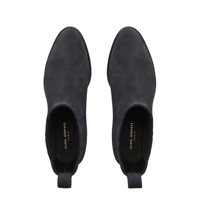 Isabel Bernard Vendôme Chey blauwe Suède chelsea boots IB53000-10-36