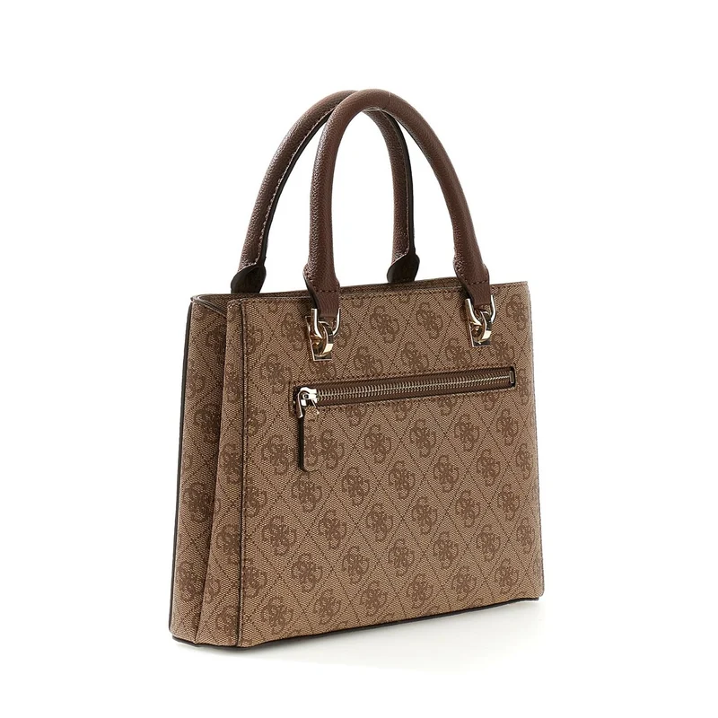 Guess Noelle Latte Logo Brown Handtas Met Meerdere Vakken HWBG96-72050-LGW