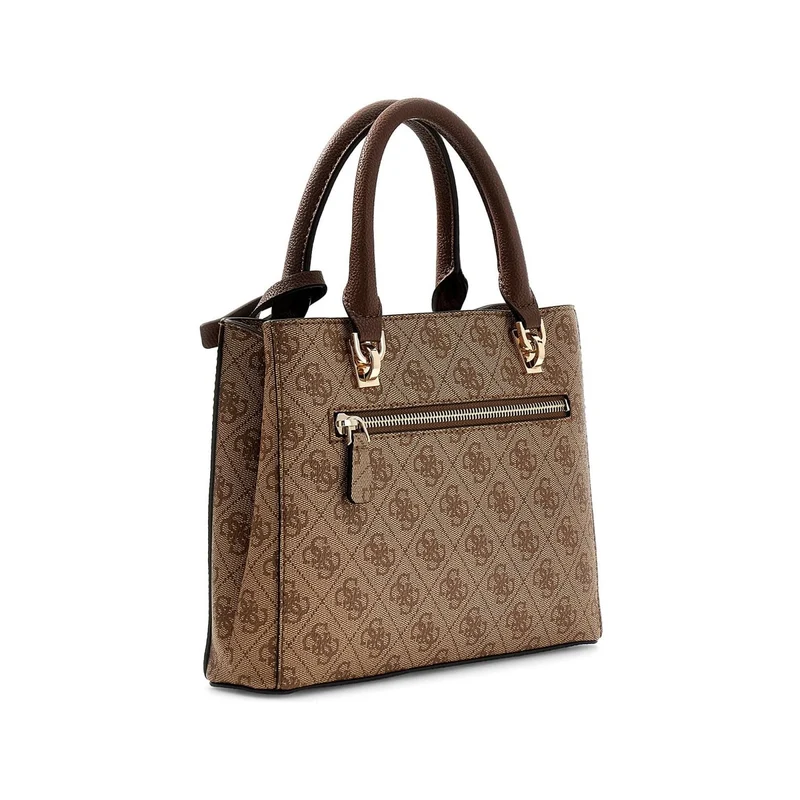Guess Noelle Latte Logo Brown Handtas Met Meerdere Vakken HWBG96-72050-LGW