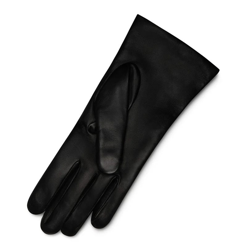 Isabel Bernard Honoré Eleanor Zwarte goatskin Leren gloves IB67000-301-