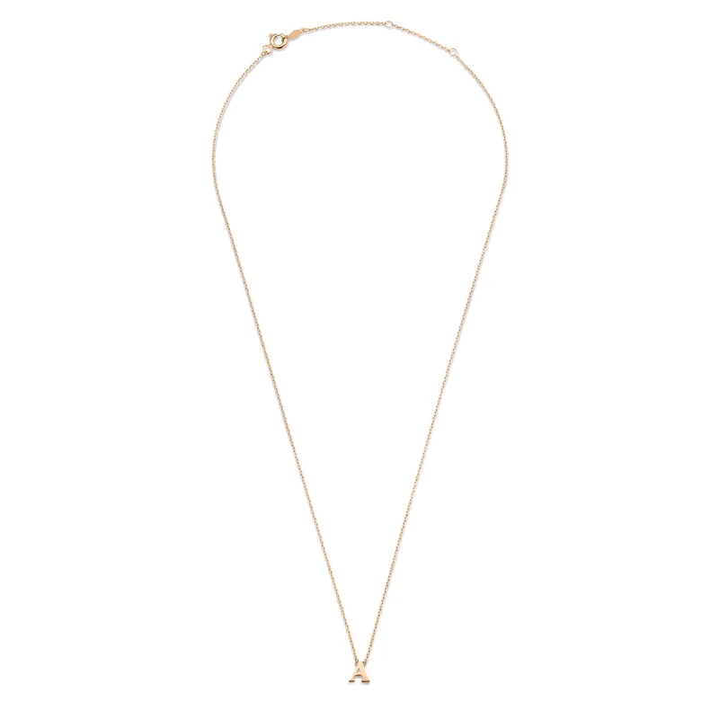 Isabel Bernard La Concorde Chloé 14 Karaat Rosé Gouden Initial Ketting IB340062-A