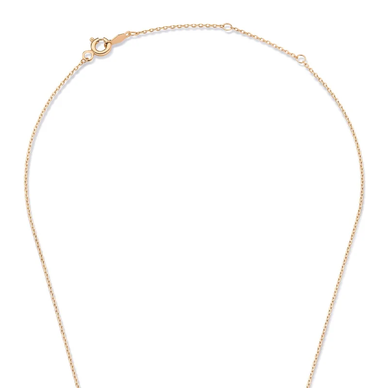 Isabel Bernard La Concorde Chloé 14 Karaat Rosé Gouden Initial Ketting IB340062-A