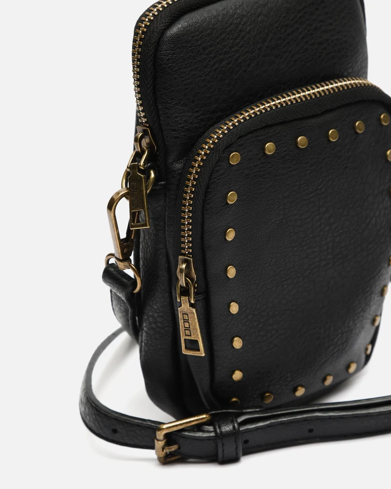 Aniada bolso bandolera mini para móvil con detalles metálicos ED.