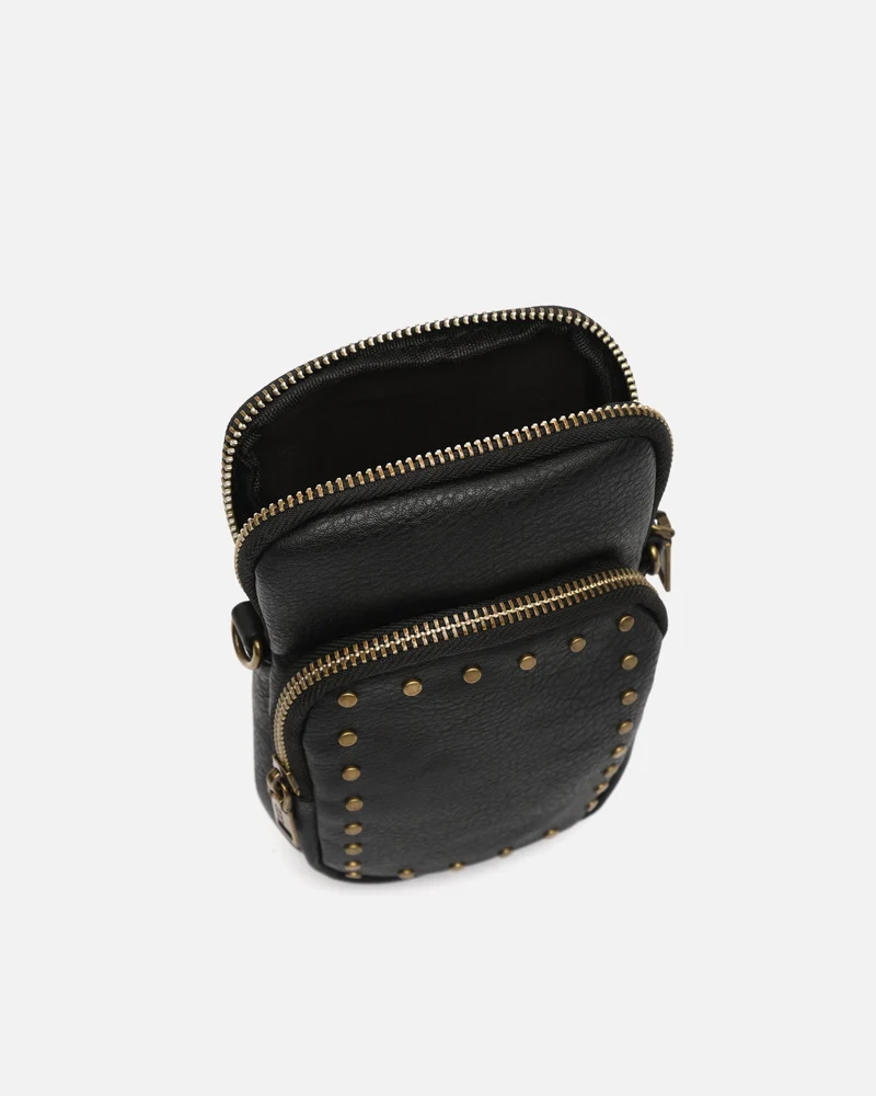 Aniada bolso bandolera mini para móvil con detalles metálicos ED.